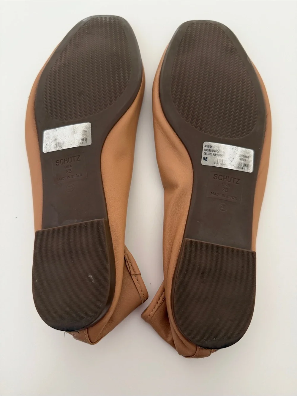 ✨Buttery Soft!!✨SCHUTZ Tan Leather Ballet Flats with Bow